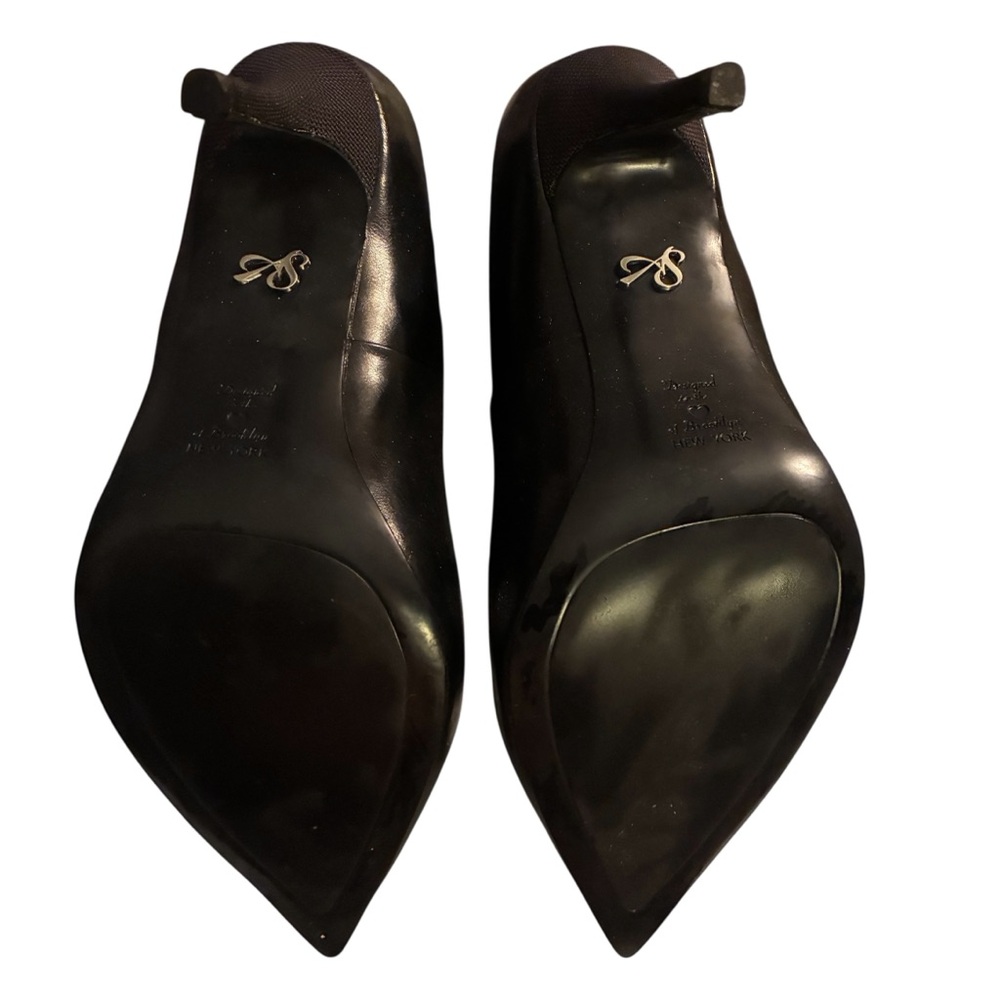 EUC ANTONIA SAINT BLACK LEATHER PUMPS IN ORIGINAL BOXES SIZE 9 - Picture 9 of 16